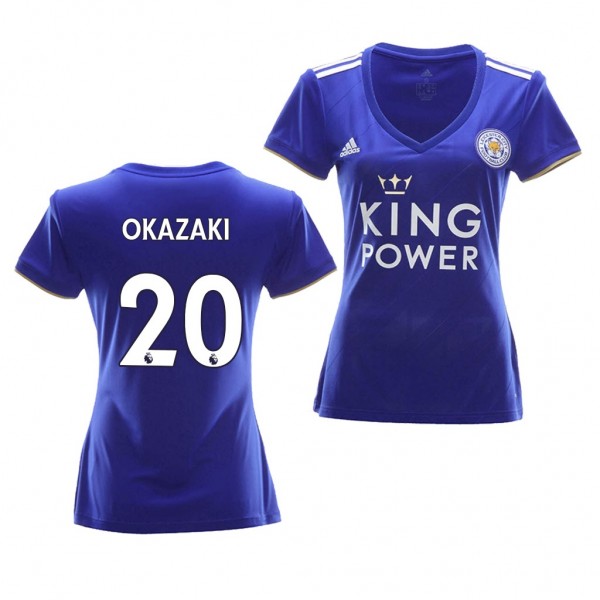 Women's Leicester City Shinji Okazaki Home Jersey Royal