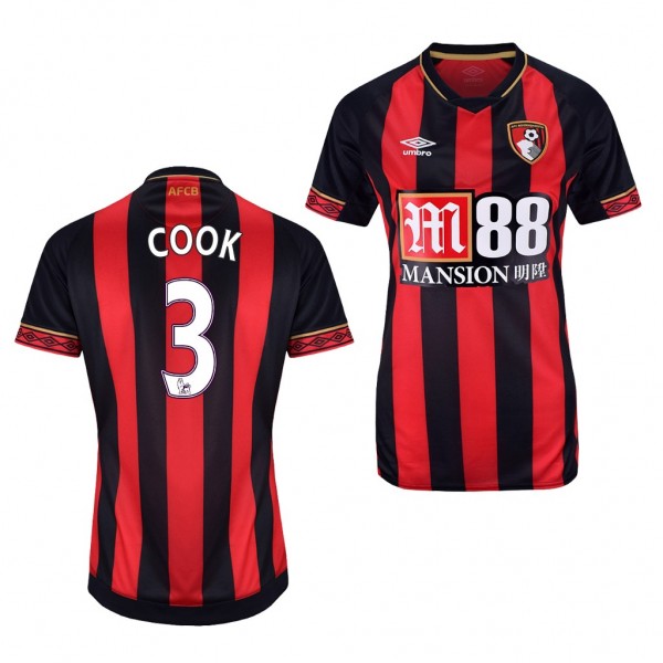 Women's Bournemouth Steve Cook Home Jersey