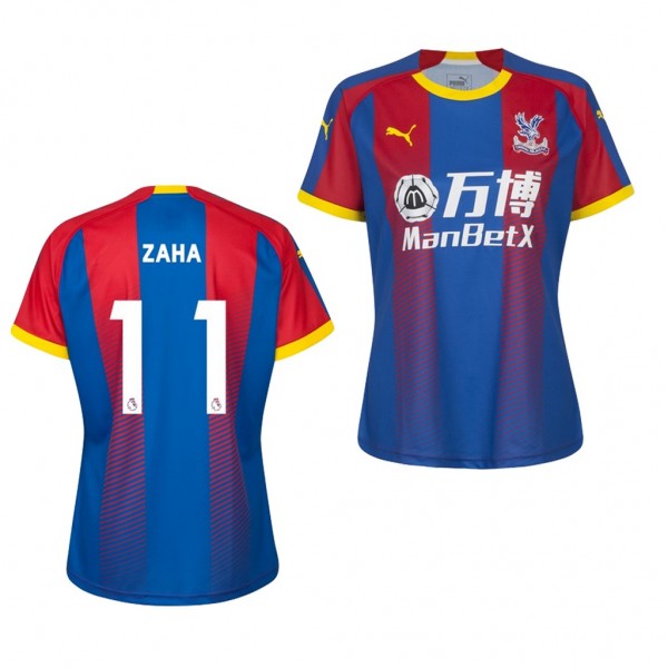 Women's Crystal Palace Wilfried Zaha Home Jersey Blue Red
