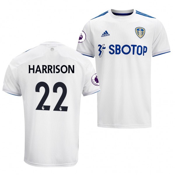 Men's Jack Harrison Jersey Leeds United Home White 2021 Authentic