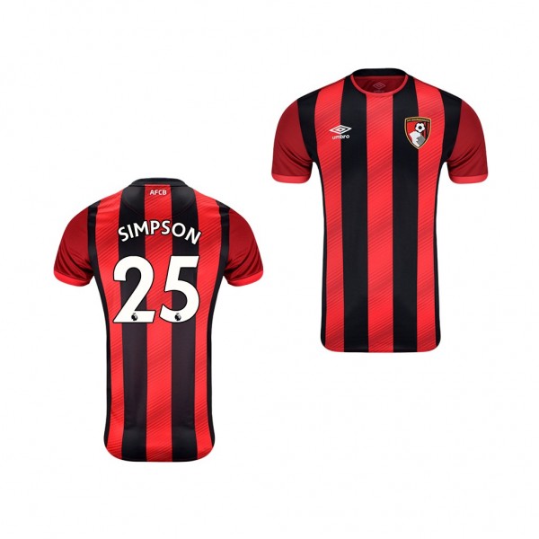 Men's AFC Bournemouth Jack Simpson 19-20 Home Official Jersey