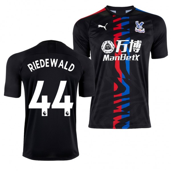 Men's Crystal Palace Jairo Riedewald Away Black Jersey 19-20