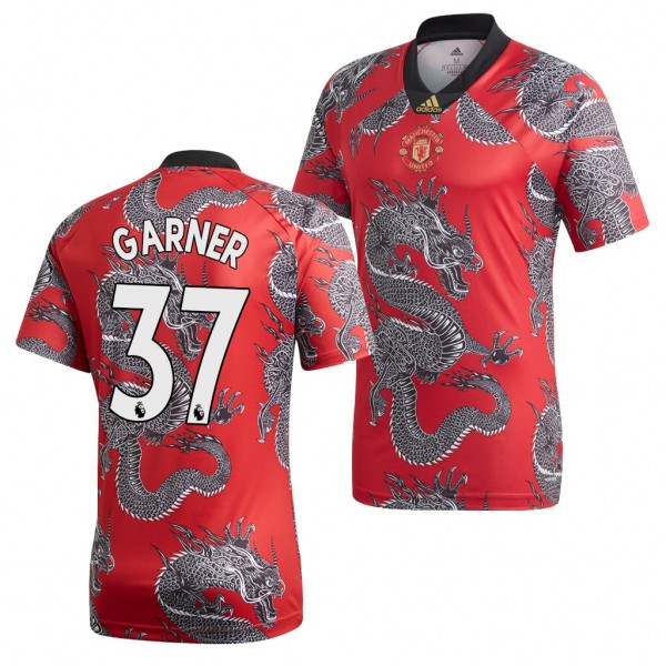 Men's Manchester United James Garner Jersey Chinese New Year Dragon 2020