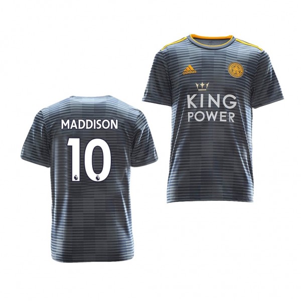 Youth Away Leicester City James Maddison Jersey Gray