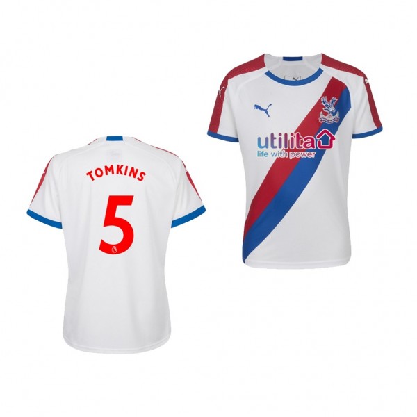 Youth Away Crystal Palace James Tomkins Jersey White