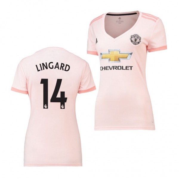 Women's Away Manchester United Jesse Lingard Jersey Pink