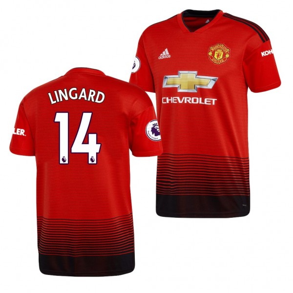 Men's Manchester United Replica Jesse Lingard Jersey Red