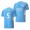 Men's John Stones Manchester City 2021-22 Home Jersey Light Blue Replica