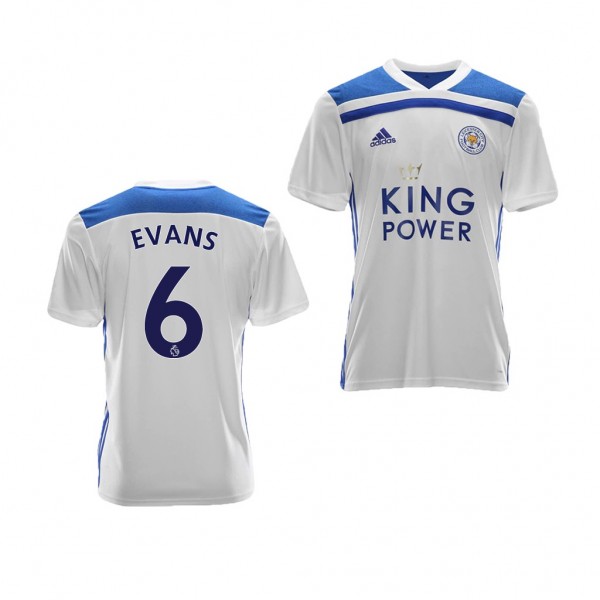 Youth Third Leicester City Jonny Evans Jersey White