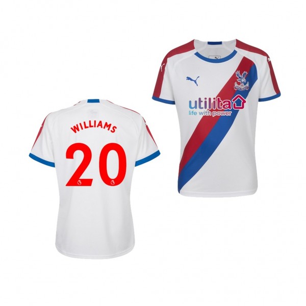 Men's Away Crystal Palace White Jonny Williams Jersey