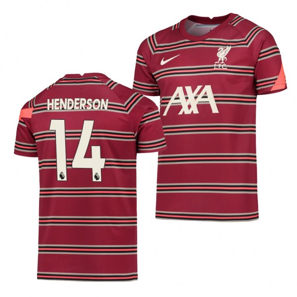 Youth Jordan Henderson Liverpool Pre-Match Jersey Red