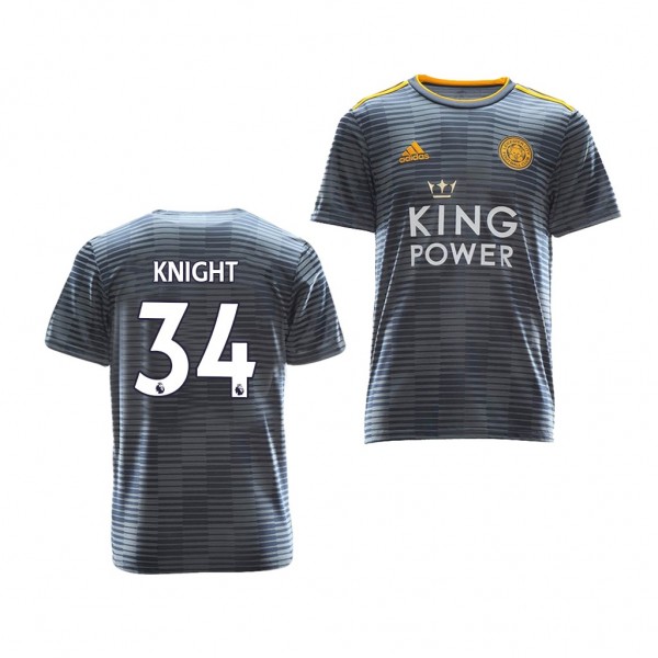 Youth Away Leicester City Josh Knight Jersey Gray