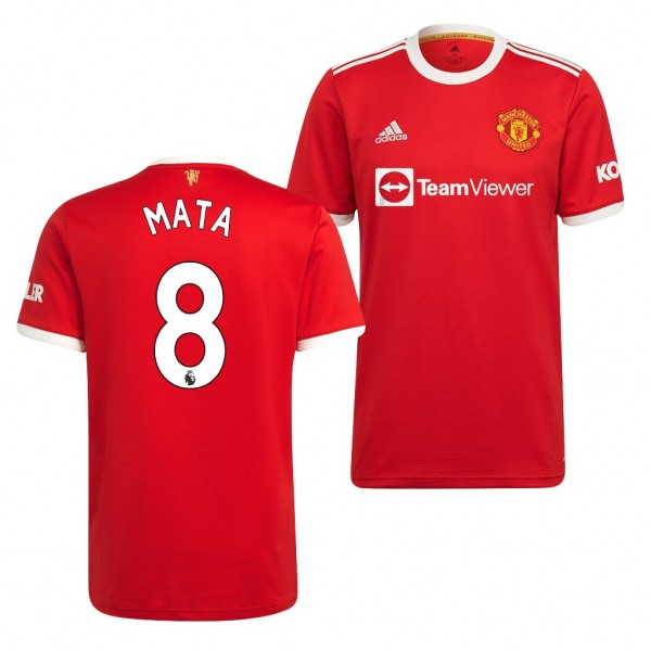 Men's Juan Mata Manchester United 2021-22 Home Jersey Red Replica
