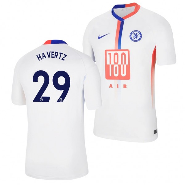 Men's Kai Havertz Chelsea Replica Jersey White 2020-21