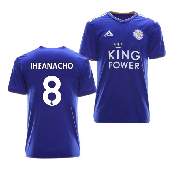 Men's Leicester City Home Kelechi Iheanacho Jersey Royal
