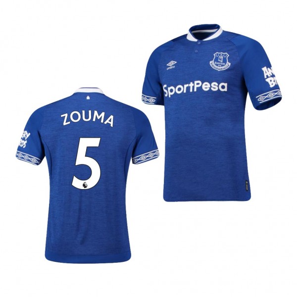 Men's Everton Home Kurt Zouma Jersey Blue