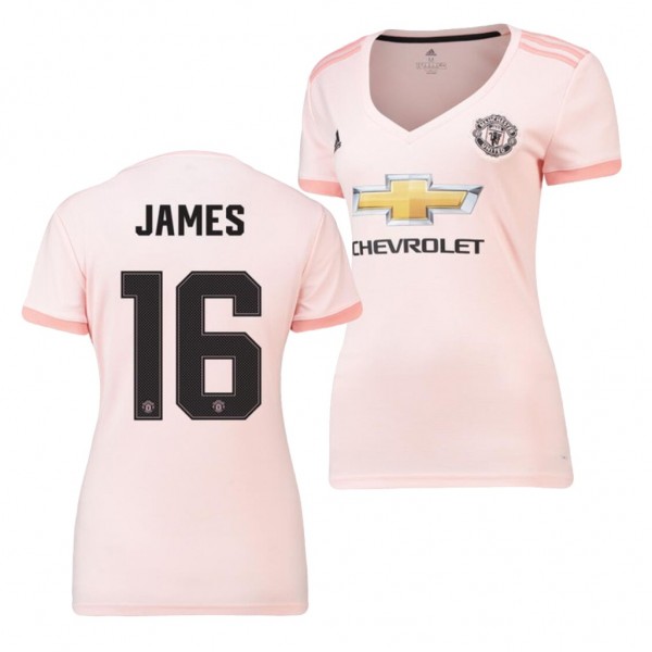 Men's Manchester United Lauren James 18-19 FA Championship Pink Jersey