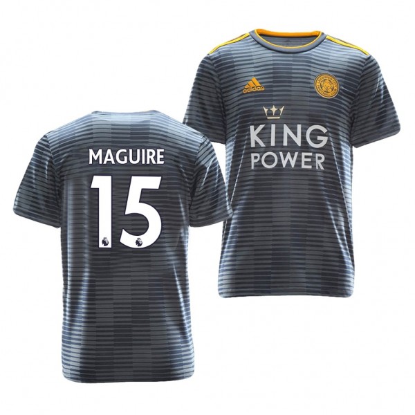 Men's Leicester City Harry Maguire Away Gray Jersey