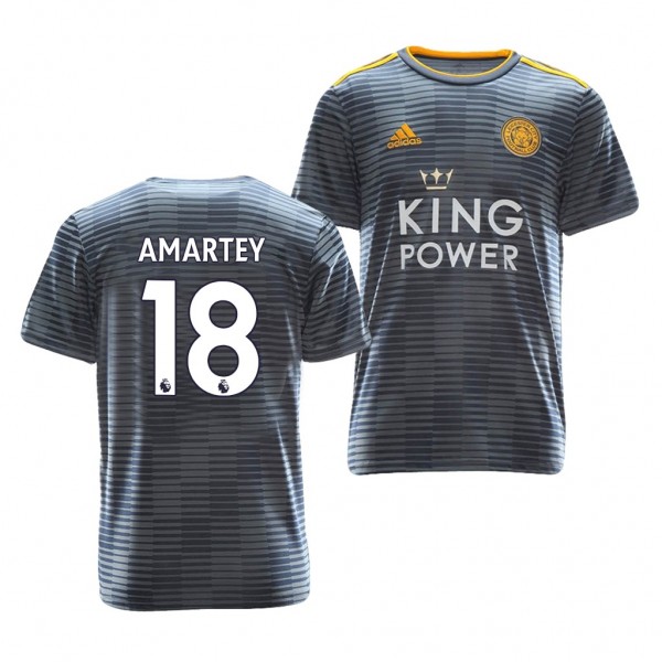 Men's Leicester City Daniel Amartey Away Gray Jersey