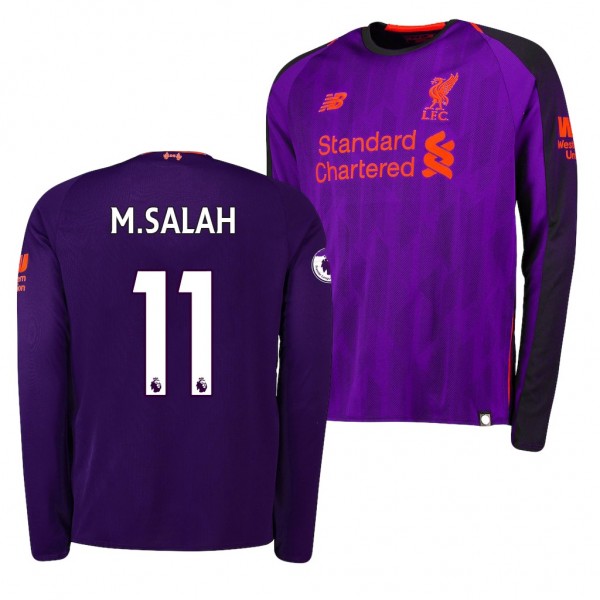Men's Liverpool Mohamed Salah Away Purple Jersey Outlet
