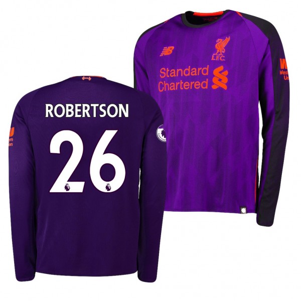 Men's Liverpool Andrew Robertson Away Purple Jersey Buy