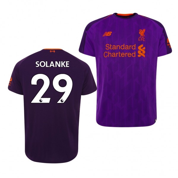 Men's Liverpool Dominic Solanke Away Purple Jersey Online