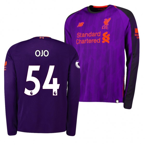 Men's Liverpool Sheyi Ojo Away Purple Jersey Outlet