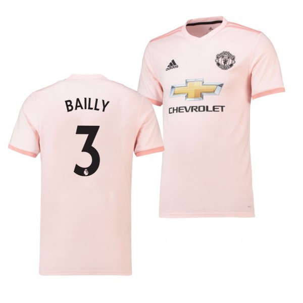Men's Manchester United Eric Bailly Away Pink Jersey