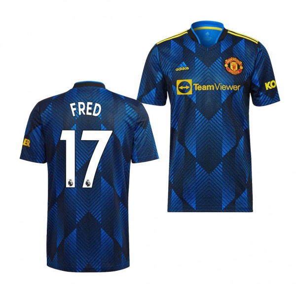 Youth Fred Jersey Manchester United 2021-22 Blue Third Replica