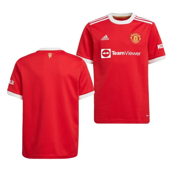 Youth Jersey Manchester United 2021-22 Red Home Replica