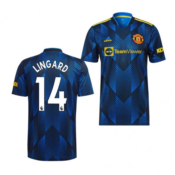 Youth Jesse Lingard Jersey Manchester United 2021-22 Blue Third Replica