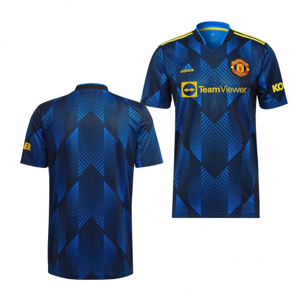 Youth Jersey Manchester United 2021-22 Blue Third Replica