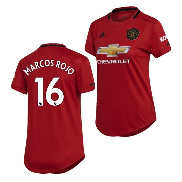 Women's Manchester United Marcos Rojo Jersey 19-20 Red