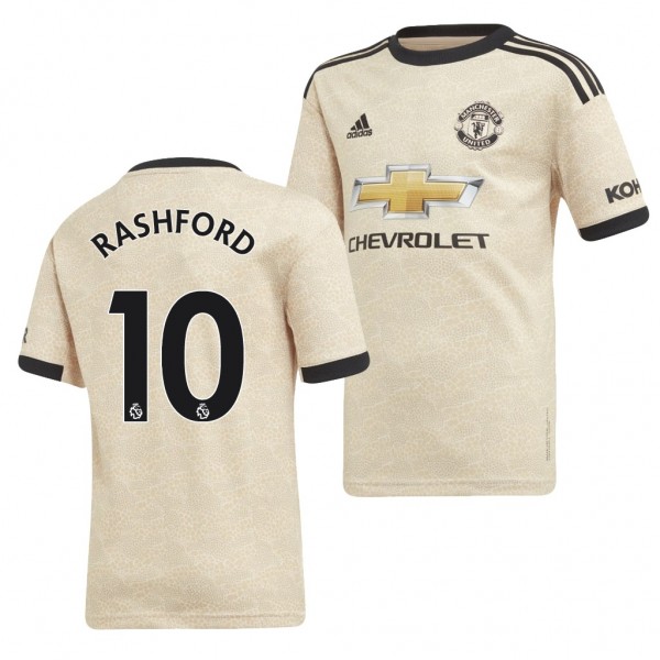 Youth Manchester United Marcus Rashford Jersey Away 19-20 Short Sleeve