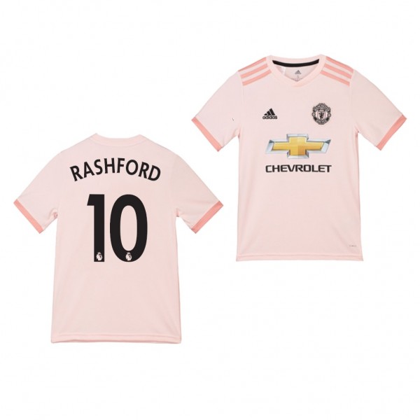 Youth Away Manchester United Marcus Rashford Jersey Pink