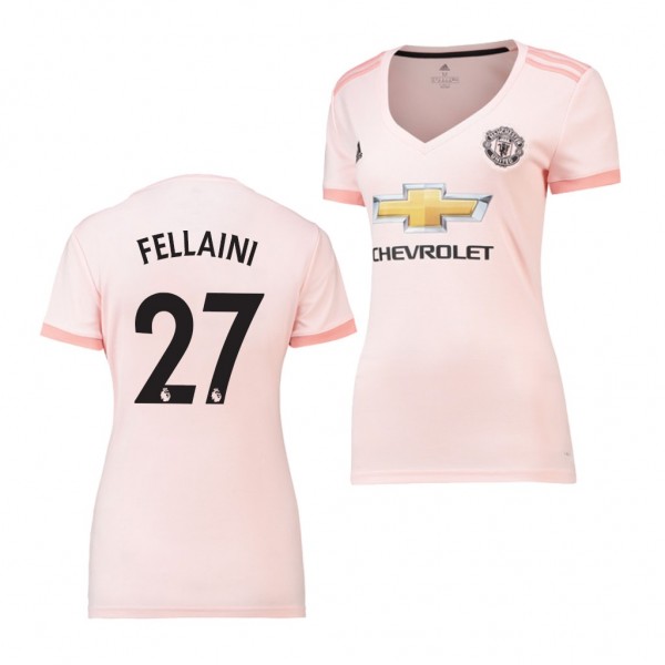 Women's Away Manchester United Marouane Fellaini Jersey Pink