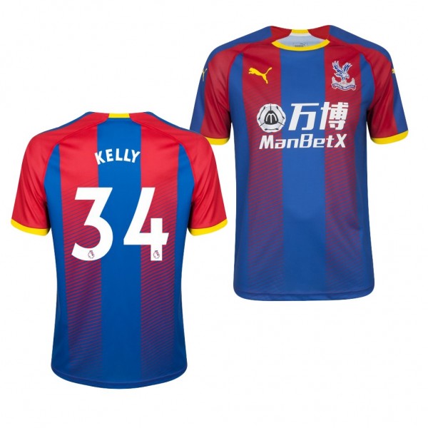 Men's Crystal Palace Home Martin Kelly Jersey Blue Red
