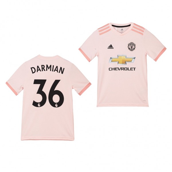 Youth Away Manchester United Matteo Darmian Jersey Pink