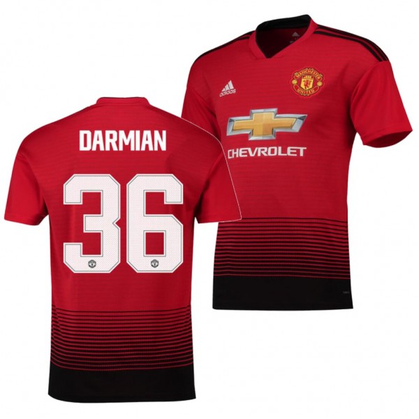 Men's Manchester United Matteo Darmian Jersey Cup Red