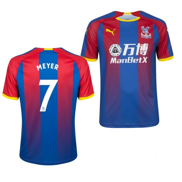 Men's Crystal Palace Home Max Meyer Jersey Blue Red