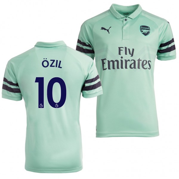 Men's Third Arsenal Mesut Ozil Turquoise Jersey