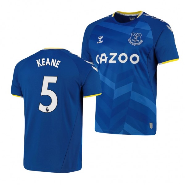 Men's Michael Keane Everton 2021-22 Home Jersey Blue Replica