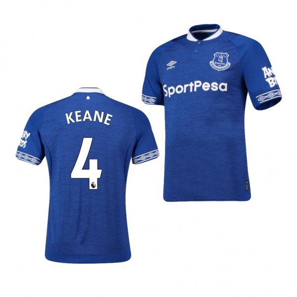 Men's Everton Home Michael Keane Jersey Blue