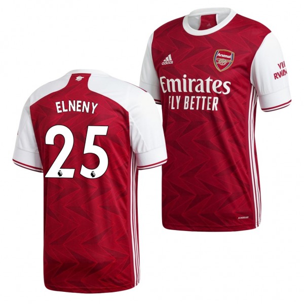 Men's Mohamed Elneny Arsenal Home Jersey Red Replica