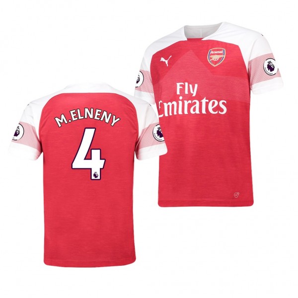 Men's Arsenal Replica Mohamed Elneny Jersey Red