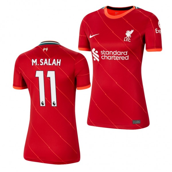 Women's Mohamed Salah Jersey Liverpool Home Red Replica 2021-22