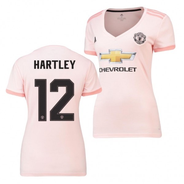 Men's Manchester United Naomi Hartley 18-19 FA Championship Pink Jersey