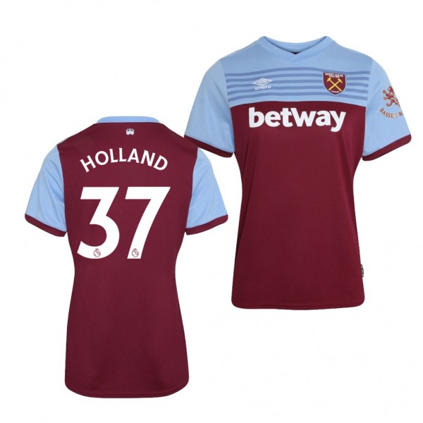 Women's West Ham United Nathan Holland 19-20 Home Jersey