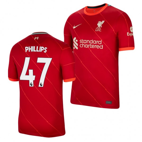 Men's Nathaniel Phillips Liverpool 2021-22 Home Jersey Red Replica