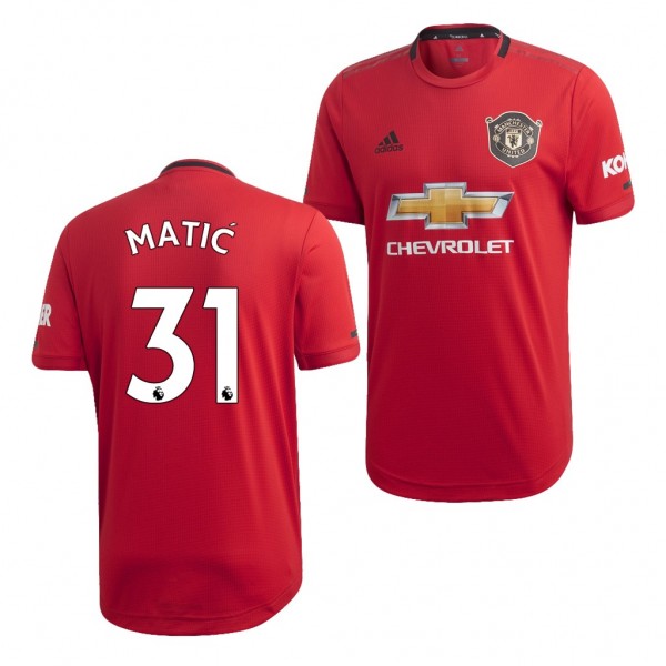 Men's Manchester United Nemanja Matic 19-20 Official Red Jersey